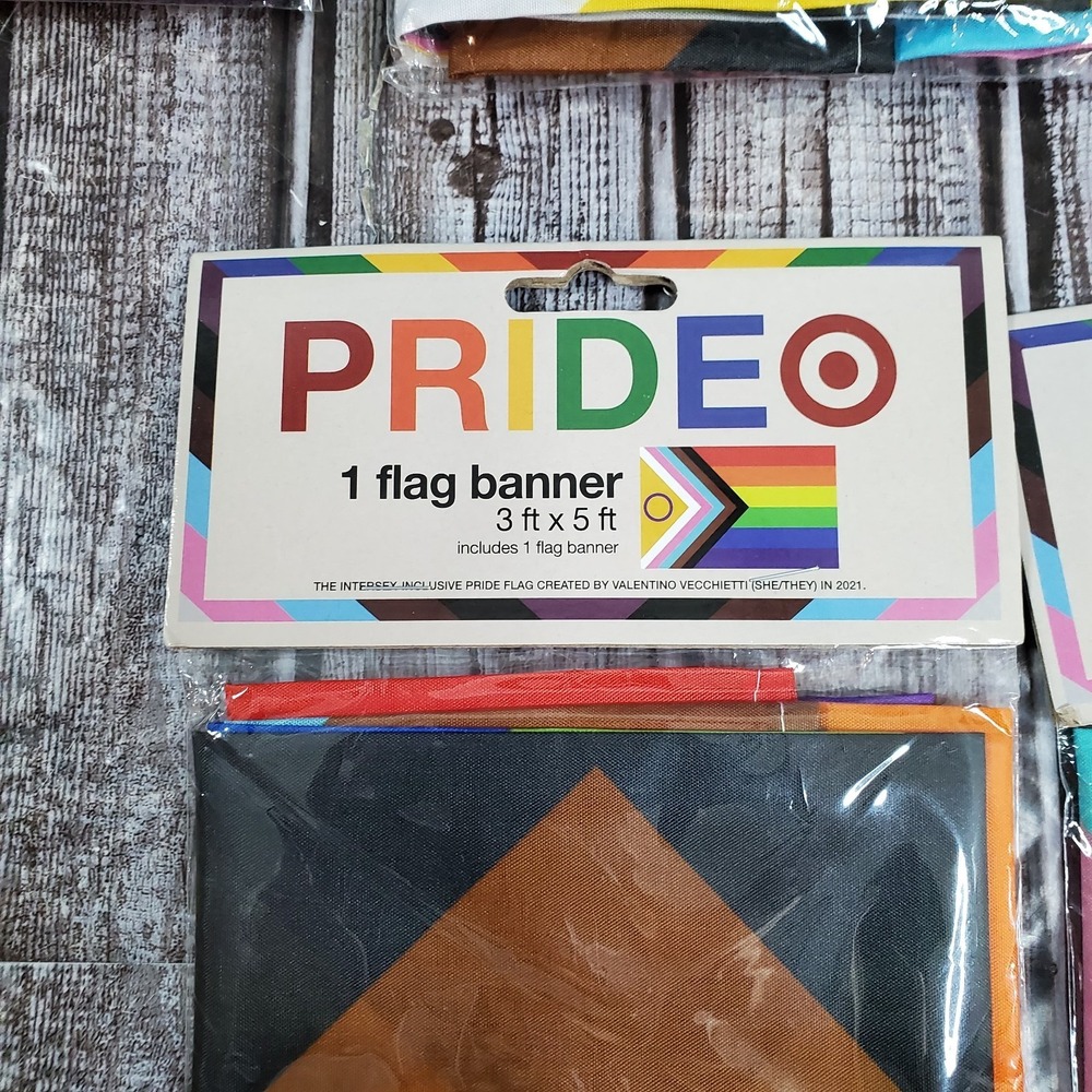 Pride Target Intersex Inclusive Progress Pride Rainbow LGBT Flag 3 X 5 Set Of 4 - Picture 2 of 3